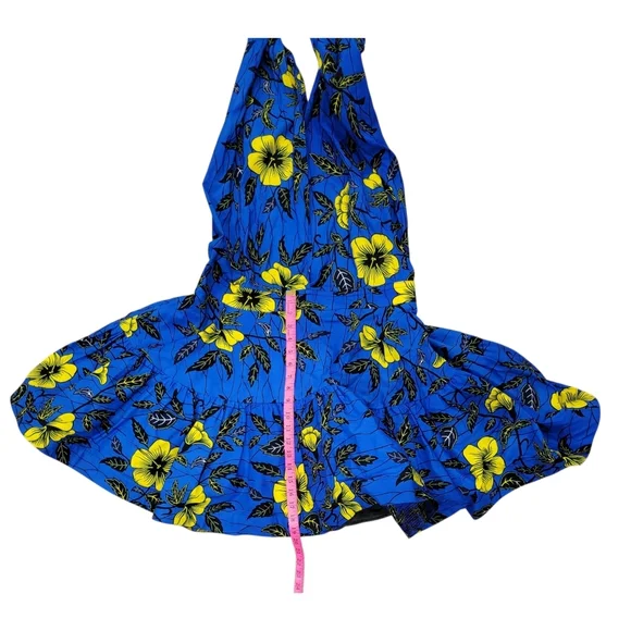 Blue/Yellow Infinity Mini Dress - Picture 12 of 15